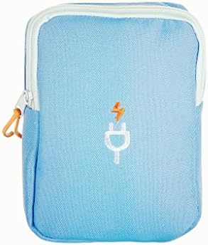 Travel storage bags digital finishing admitted charging packet data line for hard drive digital storage bag finishing packages（blue）
