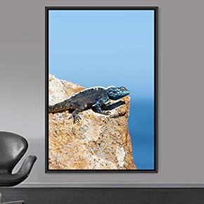 signwin Framed Canvas Wall Art Reptile Contemporary Dramatic...