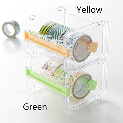 Various Design Diy Tape Set Pure Color Dot Washi Tape Transparent Desktop Tape Dispenser Tape Cutter Simple Decoration Tool