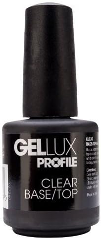 Gellux Uv Led Cure 2 In 1 Soak Off Top Coat & Base Coat Uv Gel 15ml
