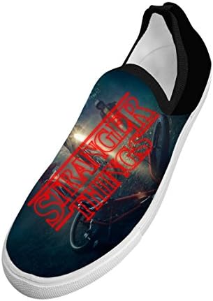 The_Stranger_Things Pattern Fashion Customized Basketball Fly Knit Running Breathable Breathable Kids Shoes 11 D(M) US White