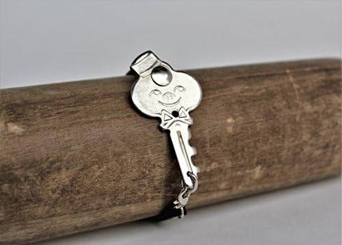Vintage American Tourister Bellhop Luggage Key BRACELET! - 1960's - Repurposed - Real Leather - Handmade - Retro