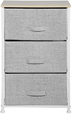 Aingoo 3 Drawer Fabric Storage Drawer Tower Units Bedroom Living