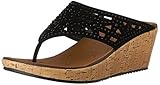 Skechers Cali Women's Beverlee - Dazzled Wedge Sandal, Black Dazzle, 7 M US