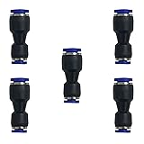 zjxed 1/4" OD x 1/8" OD Pneumatic quick Connector