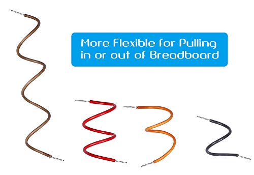 image for anezus 700 Pieces Jumper Wire Kit Breadboard Wires with 14 Assorted Le