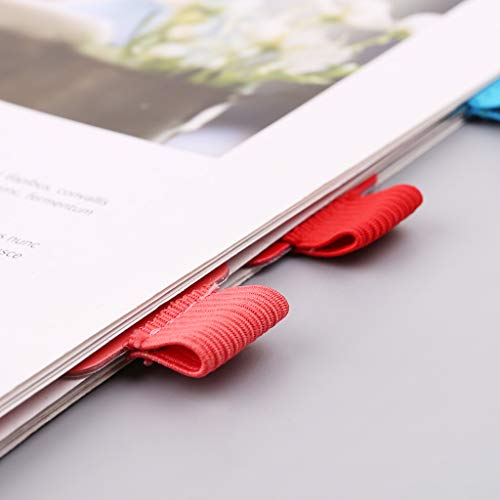 JUNESUN 3pcs Square Self-Adhesive Leather Pen Clip Pencil Elastic Loop for Notebooks Journals Clipboards Pens Holder - Thumbnail 5