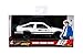 Jada Toyota Trueno Ae86 White Black Bottom Initial D First Stage (1998) TV Series Hollywood Rides Series 1/32 Die-cast Model Car 99801