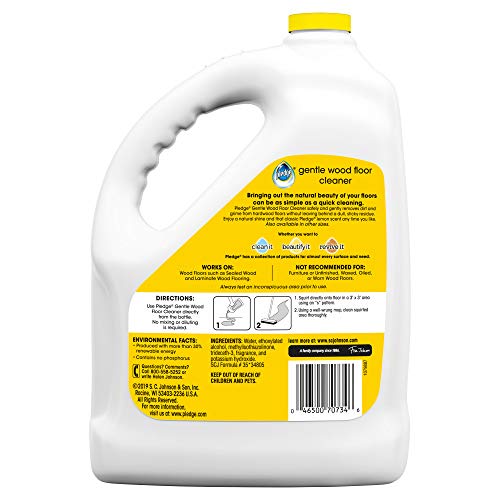 Pledge Wood Floor Cleaner Liquid, Shines Hardwood, Removes Dirt, Safe