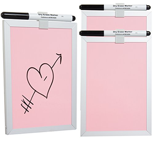 Foray (3 Pack) 5x7 Magnetic Dry Erase Board Small + Dry Erase Markers White Board for School Home Office