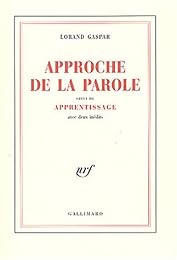 Approche de la parole