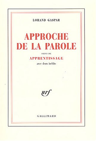 Approche de la parole