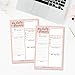Pink Undated Daily Task Planner To do List Pad, School Family Life Work Personal Productivity Notepad, Day Schedule Organizer, Cute Gift Idea, Water Health Fitness Goal Habit Tracker 50 Tear Off Pages