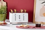 Russell Hobbs Inspire 4 Slice Toaster Extra Wide Slots 1800W White view 11
