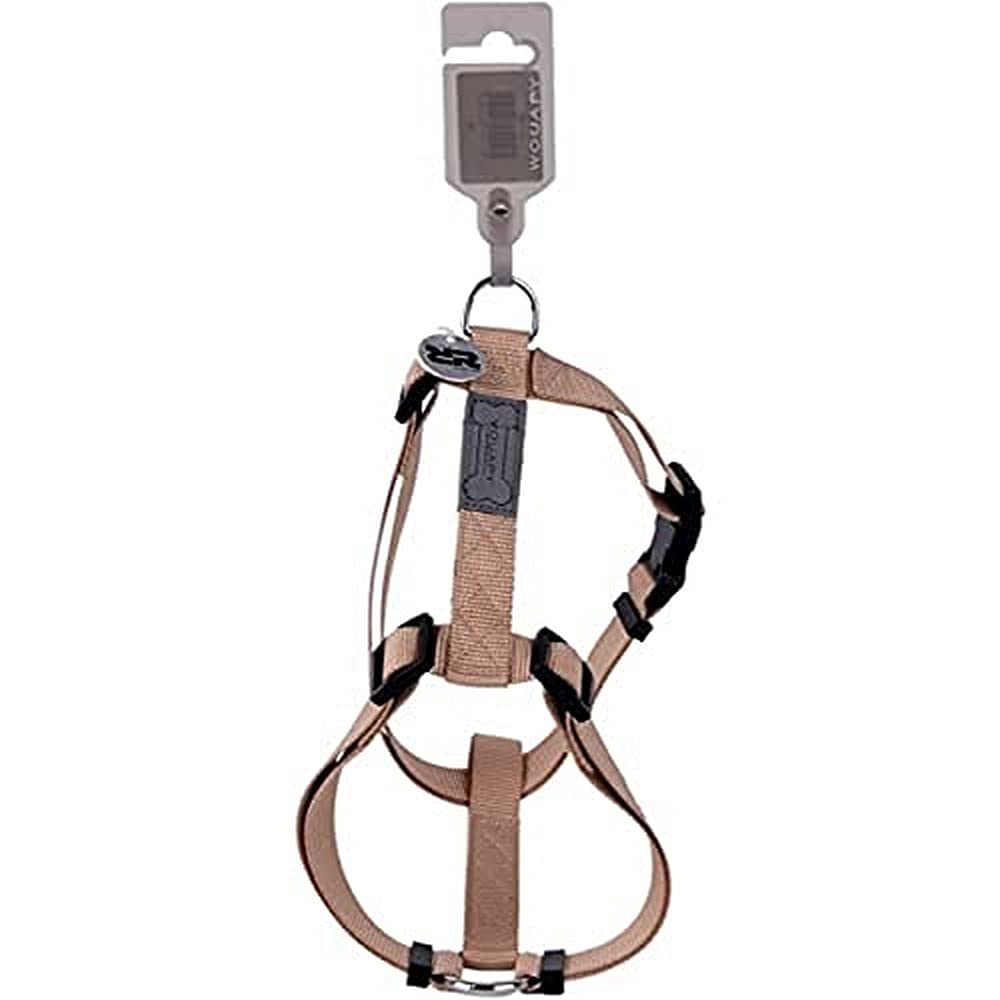 Wouapy Basic Line Harness for Dog, 40 mm Width/Thorax of 74/117 cm, Beige Harness