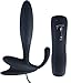 Utimi Male Prostate Stimulation Massager Silicone 7 Speed Vibrator Beginner Massager in Black