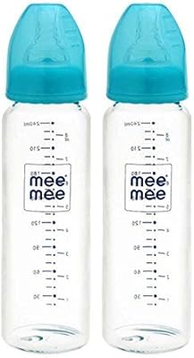 mee mee glass feeding bottle