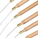Tinksky Wooden Hair Extension Loop Needle Threader DIY Hook Tool, Pack of 12
