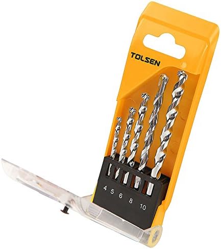 Tolsen Tools 5-Piece Masonry Drill Bit Set