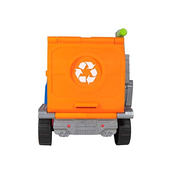 Blippi-BLP0035-Truck-with-Working-Lever-and-Classic-Figure-Inside-Sing-Along-Catchphrases-Educational-Toys-Encouraging-Kids-to-Reduce-Reuse-and-Recycle-Blue Blippi BLP0035 Truck with Working Lever and Classic Figure Inside, Sing Along Catchphrases-Educational Toys Encouraging…