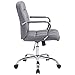 Poly and Bark Manchester Office Chair in Vegan Leather (Grey)