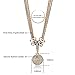 Necklace, Gold Silver Rose Gold Plated Long 3-Color Multi-Chain Necklace Full Rhinestone Crystal Disco Ball Pendant Necklace Fashion Jewelry Gift for Women Mother Wife at Mother’s Day,Birthday
