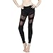 Yoga Pants, FEIVO Women's Power Flex Yoga Pants Tummy Control Workout Yoga Capris Pants Leggings,Mesh-black1,Large