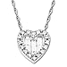 diamond white gold pendant