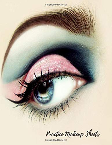 Practice Makeup Sheets Eye Make Up Chart Large Notebook Journals