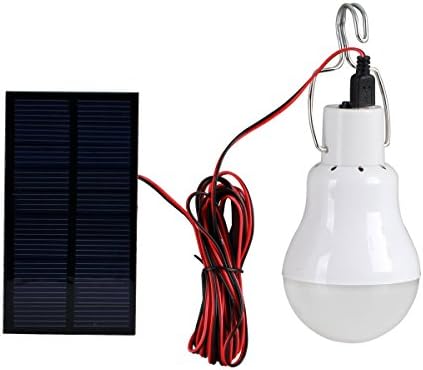 LEYSHIZ Emergency Portable Solar Power LED Bulb Lamp 0.8W/5V Solar Panel Applicable for Indoor & Outdoor Lighting, Camp Tent, Fishing Lamp, Garden Light