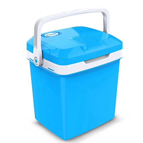Click Here to See More Images YI HOME- Portable Car Refrigerator Mini Cooling Heating Mute Household Small Refrigerator Travel Picnic, 26L,Blue