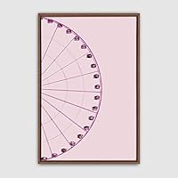 Framed Canvas Wall Art Minimalistic Painting Canvas Prints Home Artwork Decoration for Living Room,Bedroom - 16x24 inches