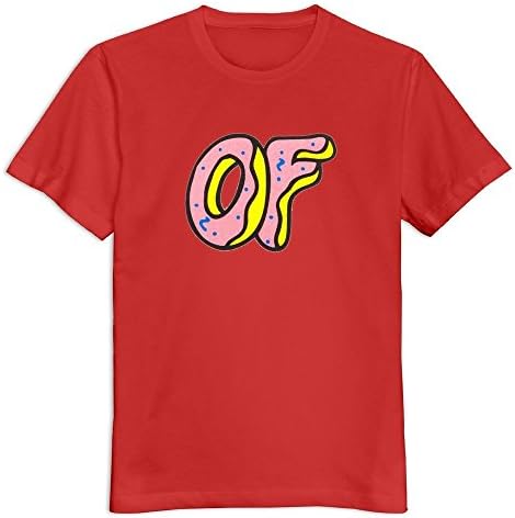 GLYCWH Men's Odd Future T-Shirt Red US Size S Funny
