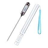 Meat Thermometer, Jsdoin Digital Meat Thermometer[5.9 Inch Long Probe] With Instant Read, LCD Screen, Hold Function For Kitchen Cooking Food Grill BBQ Meat Candy Milk Water