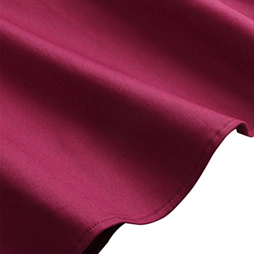kaifongfu Off Shoulder Women Dress Chiffon Prom Bridesmsid Dress for Evening Party(Wine Red,M) - Thumbnail 4