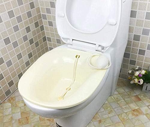 Sitz Bath with Spray Personal Portable Bidet Plastic Washing Bowl. A Simple, Portable Intimate Hygiene Solution for Men and Women. Great for Those with Reduced Mobility or Specific Cultural Needs.