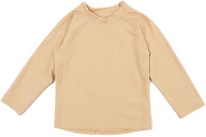 Leveret Long Sleeve Baby Boys Girls Rash Guard Sun Protected UPF + 50 Kids & Toddler Swim Shirt (12 Months-5 Toddler)