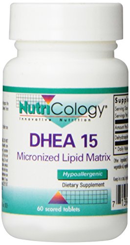 Nutricology Dhea 15 Mg Sustained Release Tablets, 60 Count Nutricology Dhea 15 Mg Sustained Release Tablets, 60 Count