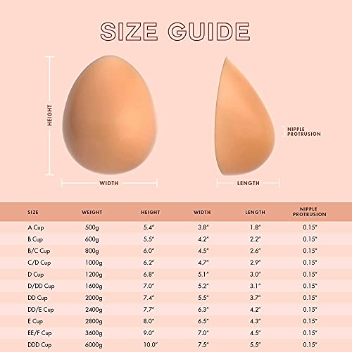 Feminique Silicone Breast Forms Prosthetic Breast for Transgender