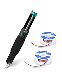 Tabiger Solder Wick & Desoldering Pump, Soldador Sucker & Desoldering Wick, 2pcs Soldier Braid (0.098 in de ancho, 4.9 ft de longitud)   Desoldering Vacuum Pump Solder Remover
