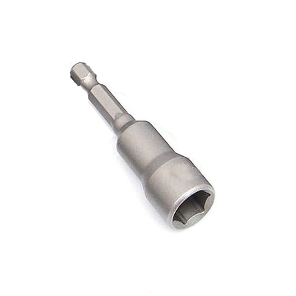 BE-TOOL Nut Driver Socket 1Pcs 1/4" Hex Socket Nut for Hand Drill, Electric Screwdriver and Socket Wrench Screw (18mm)