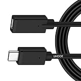 USB C Extension Cable 6ft, UNOOE USB 3.1 Type C Male to Female Thunderbolt 3 Extension Cord (10Gpbs) Support Charging Data Sync Video Audio Transfer for Nintendo Switch,MacBook Pro,Chromebook Pixel