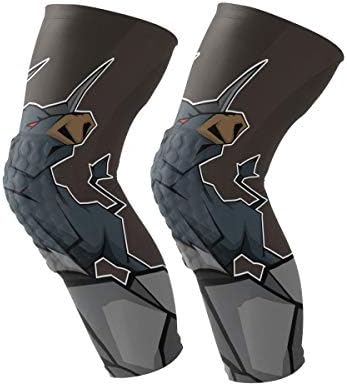 Knee Sleeve Bull Full Leg Brace Compression Long Sleeves Pads for Meniscus Tear, Arthritis, Running, Workout, Basketball, Sports, Men and Women 1 Pair