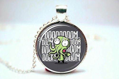 Pretty Lee 2015 Fashion Gir Inspired Doom Girthulu Necklace Glass Photo Cabochon Necklace Christmas gift