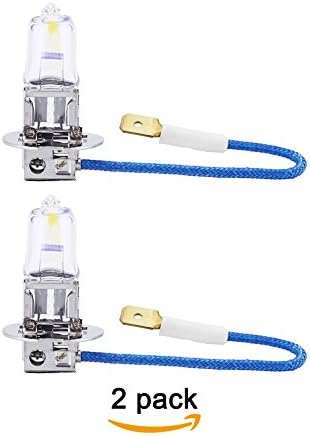 GMY Lighting Car Light Halogen Headlamp H3 12V 55W Golden Quartz E4 PK22S (2 Pack)