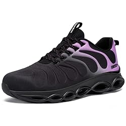 LARNMERN Steel Toe Shoes for Women Lightweight
