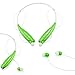 GEARONIC TM Wireless Sport Stereo Headset Bluetooth Earphone headphone for Android or iPhone Green