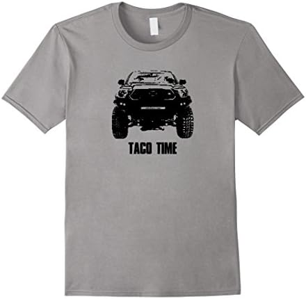 Mens Taco Time Tee Tacoma Shirt 2XL Slate