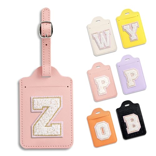 Anntry Custom Luggage Tags for Suitcases,PU Leather Luggage Tag with ID Tag and Total Privacy Protection Travel Game Accessories
