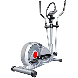 YAYY Eliptical Trainer Elliptical Trainer With LCD Monitor Home Office Fitness Workout Machine Elliptical Machine Trainer Cross Trainers (Color : Silver Size : 121x63x162cm)(Upgrade)